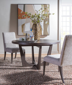 Artistica Home by Lexington Cohesion Program Madox 19.5 Inch Upholstered Fabric Side Chair Dark Brown/Beige
