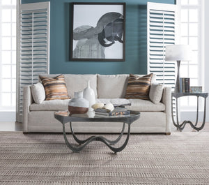 Artistica Home by Lexington Metal Designs Sophie 42 Inch Round Metal Cocktail Table Iron Gray