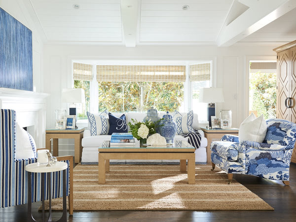 Barclay Butera by Lexington Newport Harbor Raffia Lamp Table