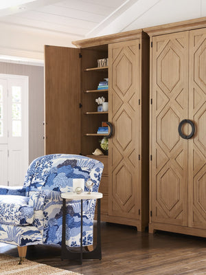 Barclay Butera by Lexington Newport China Cabinet Wood in Brown