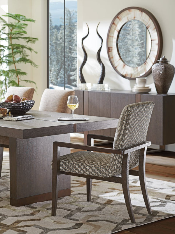 Barclay Butera by Lexington Park City Glenwhile Wood Arm Upholstered Chair