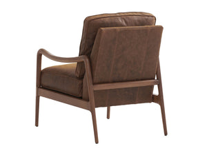 Barclay Butera Upholstery by Barclay Butera Leblanc Leather Bronze Armchair