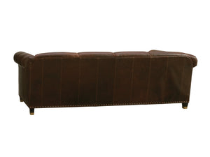 Carlyle by Lexington Mahogany Springfield Leather Sofa Carlyle
