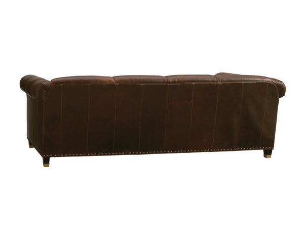 Carlyle by Lexington Mahogany Springfield Leather Sofa Carlyle