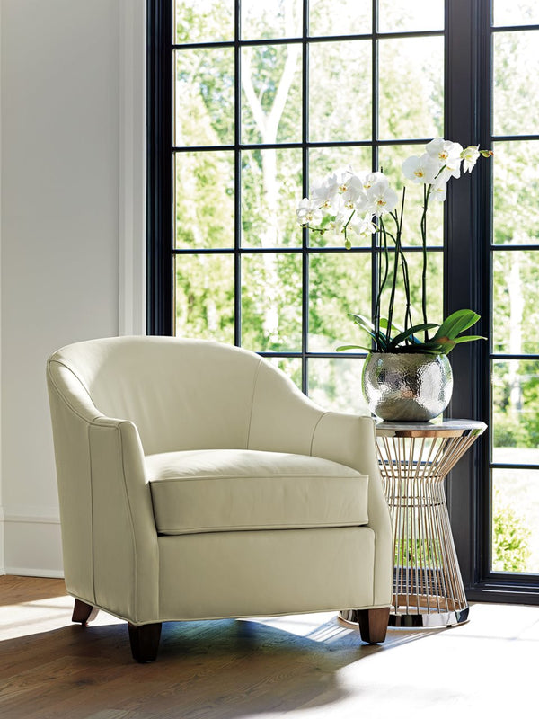 Ariana by Lexington Escala Leather Barrel Armchair