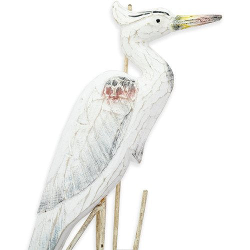 T.I. Design Antique Nautical Heron Medium Tabletop