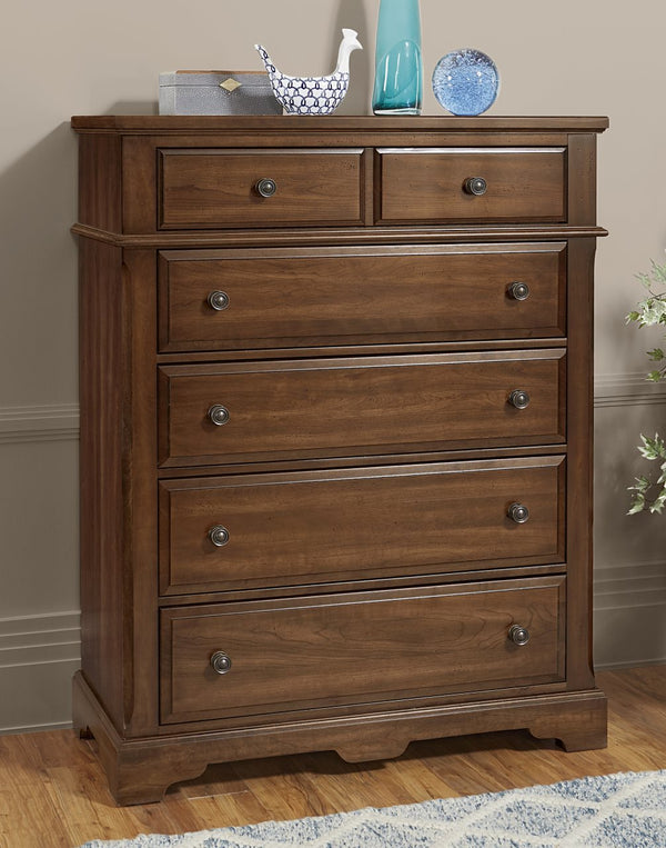Vaughan-Bassett Heritage Amish Cherry 5-Drawer Chest