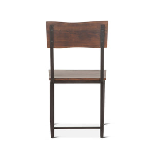 Home Trends Design Loft 18 Inch Dining Chair Walnut