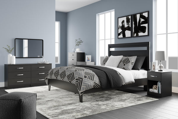 Finch 6-Drawer Dresser Black
