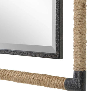 Uttermost Melville Black/Brown Mirror