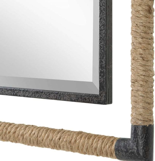 Uttermost Melville Black/Brown Mirror