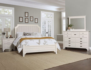 Vaughan-Bassett Bungalow Lattice Upholstered King Headboard