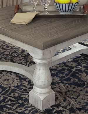 Havalance Rectangle Coffee Table Gray/White