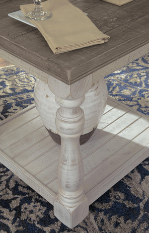 Havalance End Table Gray/White