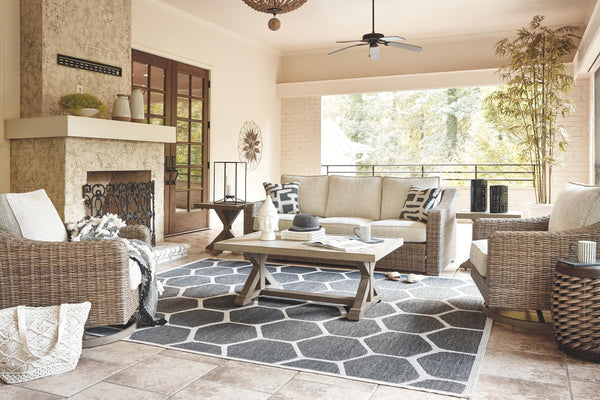 Beachcroft Outdoor Sofa with Cushion Beige