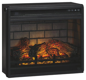 Ashley Entertainment Accessories Electric Infrared Fireplace Insert Black Signature Design