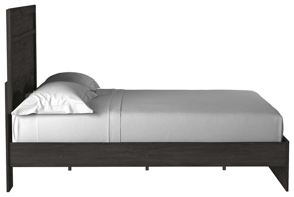 Belachime Queen Panel Bed Charcoal