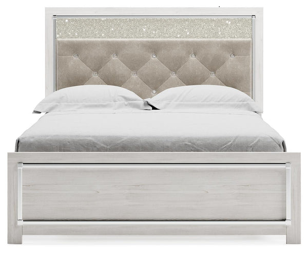 Altyra Queen Panel Bed White