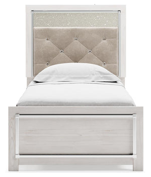 Altyra Twin Panel Bed White