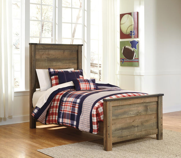 Trinell Twin Panel Bed Brown