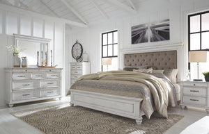 Kanwyn California King Panel Bed Whitewash