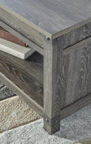 Freedan Lift-Top Coffee Table Grayish Brown
