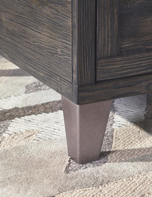 Todoe Urban Foundry 2-Drawer Coffee Table with Lift Top Dark Gray