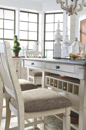 Bolanburg Pastoral Charm 4-Drawer Rectangle Counter-Height Dining Table Two-tone