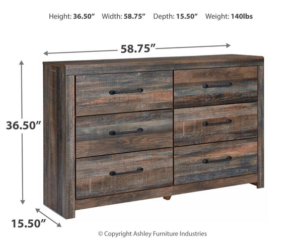 Drystan Urban Foundry 6-Drawer Dresser Multi