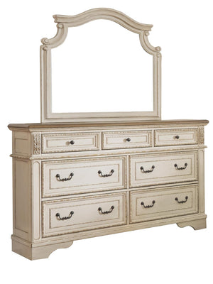 Realyn 7-Drawer Dresser & Mirror Two-tone