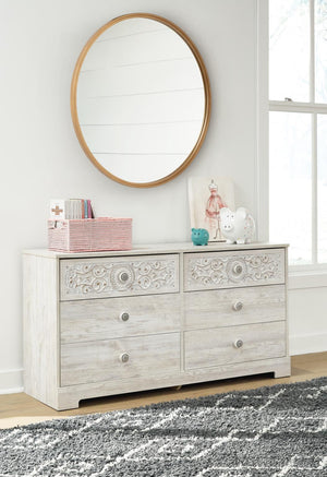 Paxberry 6-Drawer Dresser Whitewash