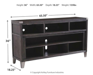 Todoe Urban Foundry 65-Inch LG TV Stand (Fireplace Optional) Gray