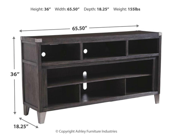 Todoe Urban Foundry 65-Inch LG TV Stand (Fireplace Optional) Gray