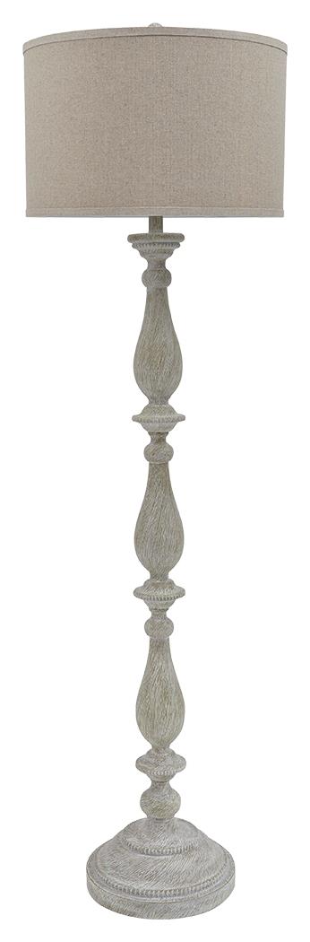 Ashley Bernadate Floor Lamp Whitewash Signature Design