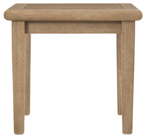 Gerianne Outdoor End Table Grayish Brown