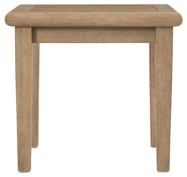 Gerianne Outdoor End Table Grayish Brown