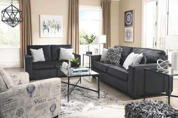 Altari Fabric Stationary Sofa Slate