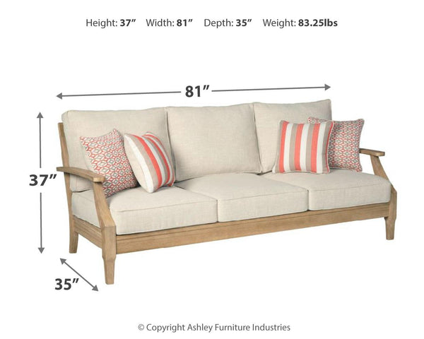 Clare View Sofa with Cushion Beige