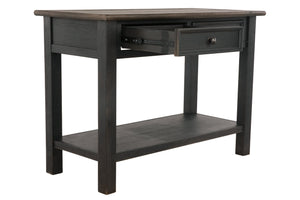 Tyler Creek Boho Haven 2-Drawer Console Table Grayish Brown/Black