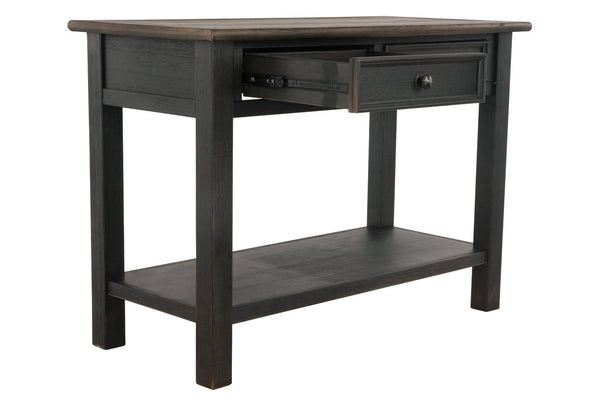 Tyler Creek Boho Haven 2-Drawer Console Table Grayish Brown/Black