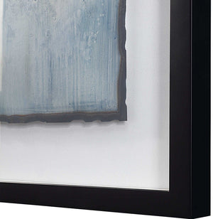 Uttermost Glimmering Agate 2-Piece Black Abstract Prints Wall Art