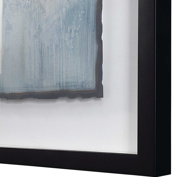 Uttermost Glimmering Agate 2-Piece Black Abstract Prints Wall Art