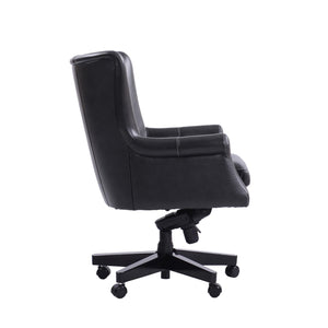 Parker House Leather Black Cyclone Home Office Desk Chair
