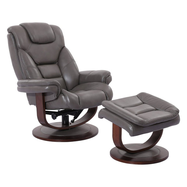 Parker House Monarch Collection Ice Manual Reclining Swivel Chair & Ottoman