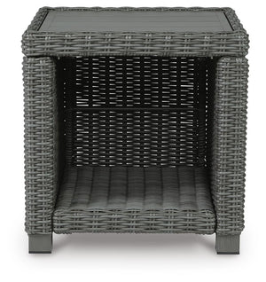 Elite Park Outdoor End Table Gray