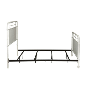 Liberty Furniture Vintage Antique White King Metal Bed