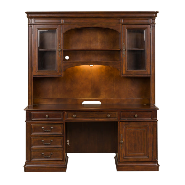 Liberty Furniture Brayton Manor Cognac Jr. Executive Credenza Set