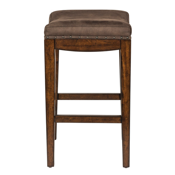 Liberty Furniture Aspen Skies Russet Brown Upholster Bar Stool