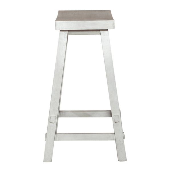 Liberty Furniture Creations Sawhorse White 24 Inch Counter Stool