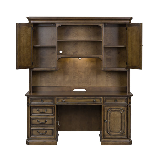 Liberty Furniture Amelia Antique Toffee Junior Executive Credenza